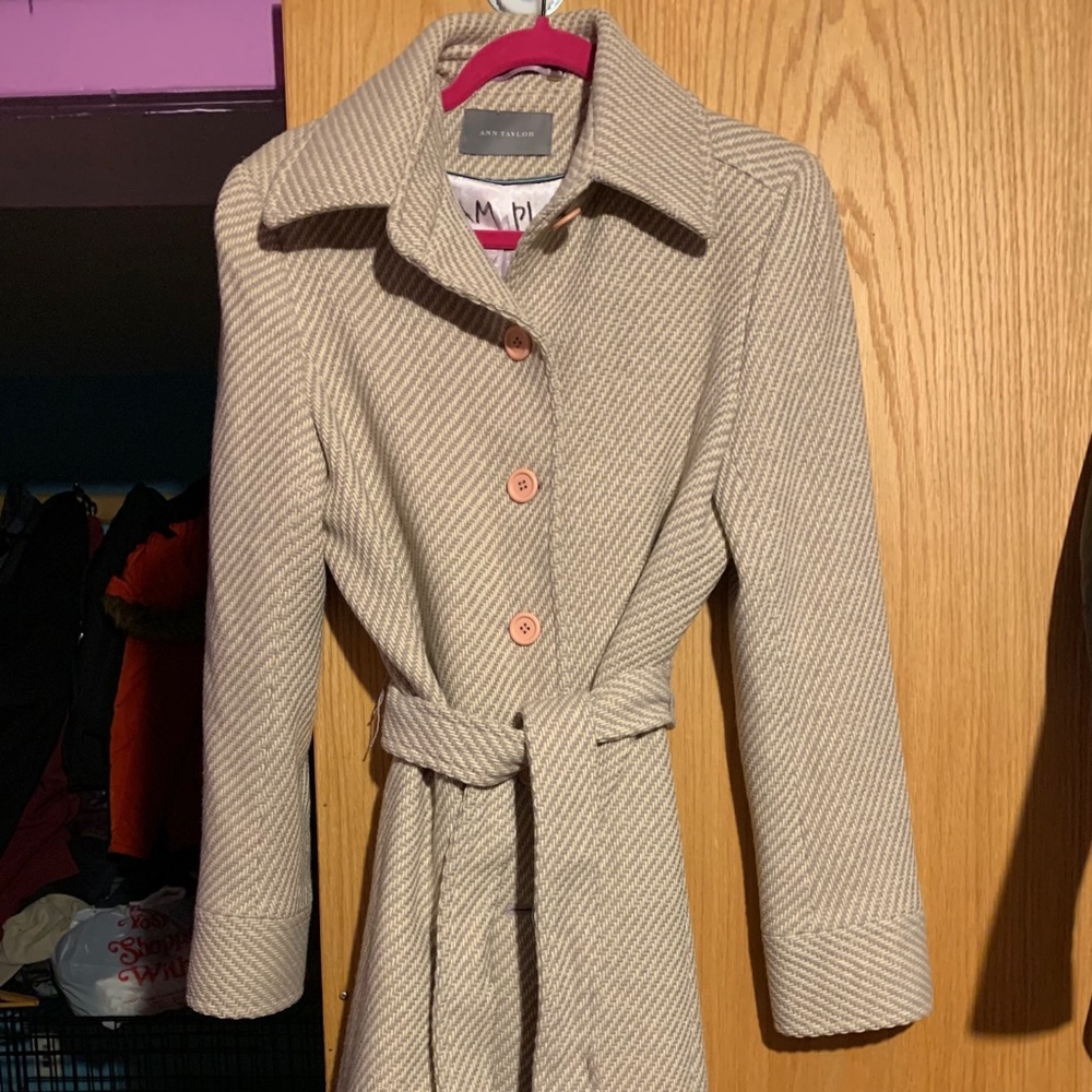 Ann Taylor long wool coat